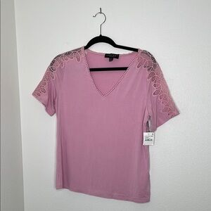 NWT Laundry by Shelli Segal Pink T-shirt